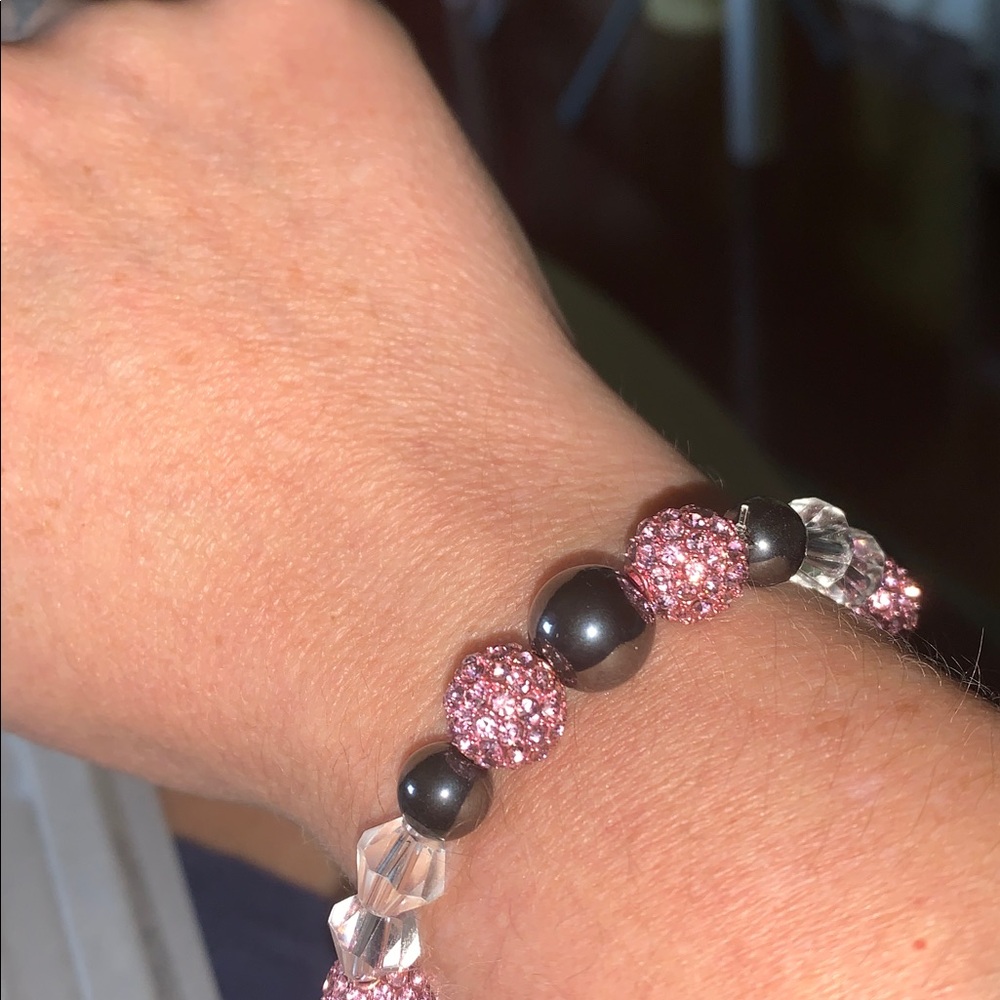 Crystal,meditation,shamballa ball bracelet nwot - Picture 3 of 6